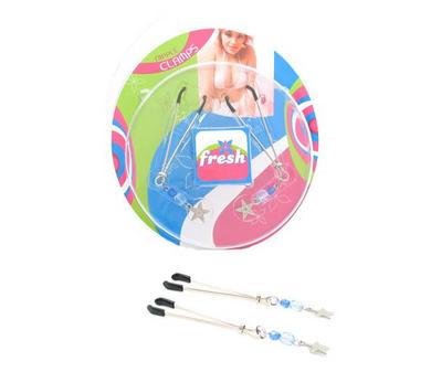Tweezer W/Beads And Star Charm Blue