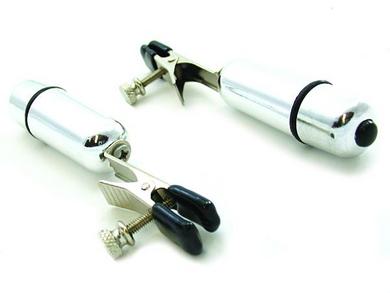 Nipple Clamps Alligator W Bullet Chrome