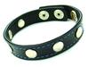 Leather Cockring W/Rivets Black