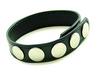 5 Snap leather Cockring Black