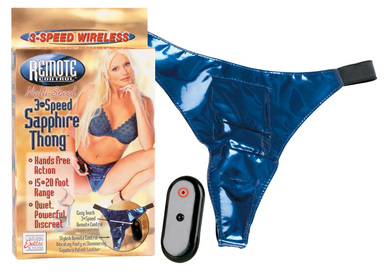 Remote 3-speed sapphire thong o/s