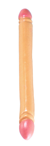 Ivory 18 inch smooth double dildo