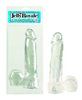 Clear Dildo W/ Suction Cup 7.25 inch