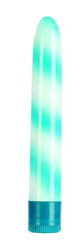 Waterproof Candy Cane Vibrator  Blue