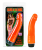 Glow in the Dark Vibrating Jelly Dildo-Orange