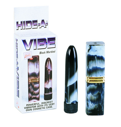 Hide-a-vibe 4.5in, black marbled