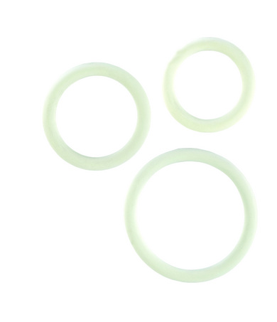 Rubber ring 3 pack (sm,md,lg) – white