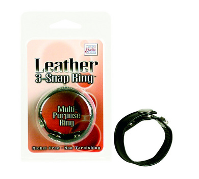 Black Leather Ring
