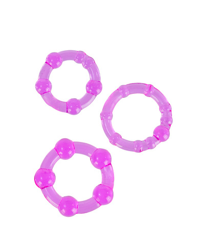 Island rings – pink
