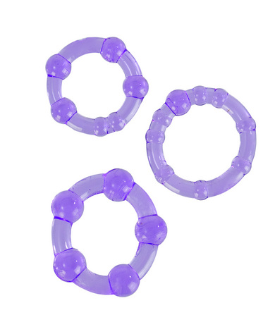 Island rings – purple