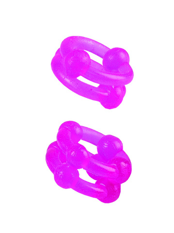 Island Double Stacker Rings Pink