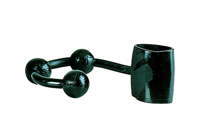 Silicone cock ring w/balls