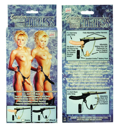 Executive Double dildo Harness -Black