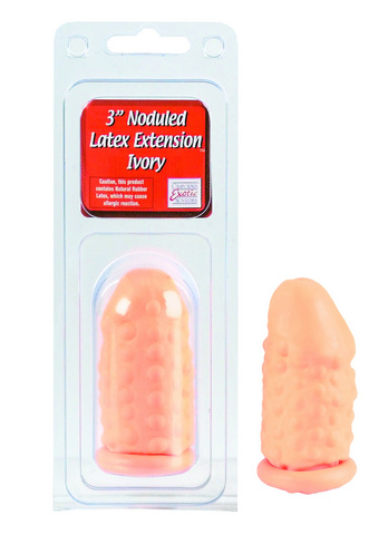3in noduled latex extension – ivory
