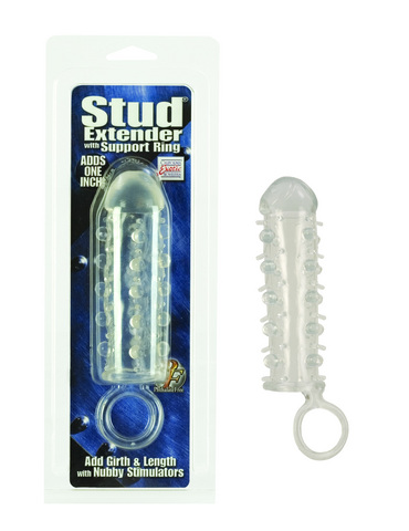 Stud extender w/support ring – clear
