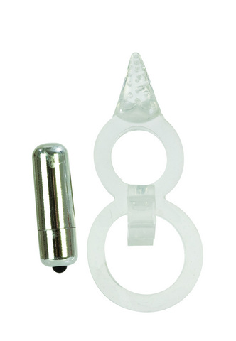 Basic Essentials - Vibrating Dual Support Enhancer Clear