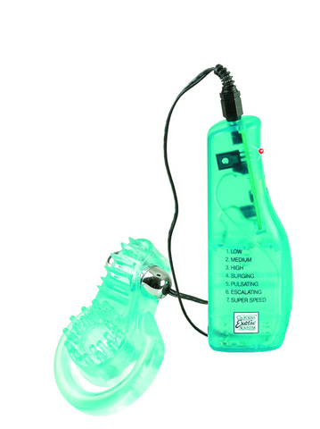 Elite 7 x 7 function sexual exciters - aqua