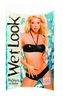 Wet Look Boy Shorts And Halter Top Black O/s