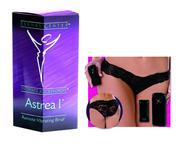 Berman  astrea i remote vibrating brief black o/s