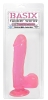 Basix 7.5in Pink Dong W/Suction Cup