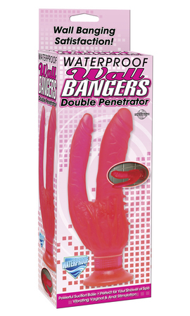 Wall bangers double penetrator – pink waterproof