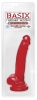 Basix 9 Suction Cup Dong Red