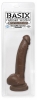 Basix 9in Suction Cup Dong Brown