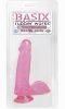 Basix 6in Dong W/Suction Cup Pink