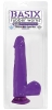 Basix 7.5in Dong W/Suction Cup Purple