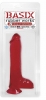 Basix 8in Dong W/Suction Red