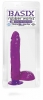 Basix 9in Dong W/Suction Cup Purple