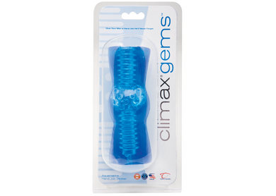 Climax gems hand job stroker – aquamarine