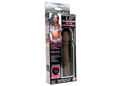 CyberSkin 1.5″” (4 cm) Transformer Penis Extension, Cinnamon