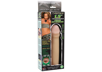 CyberSkin 1.5″” (4 cm) Transformer Penis Extension, Natural
