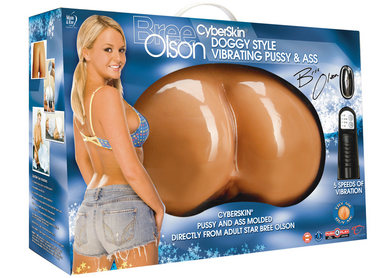 Bree Olson CyberSkin Doggy Style Vibrating Pussy and Ass