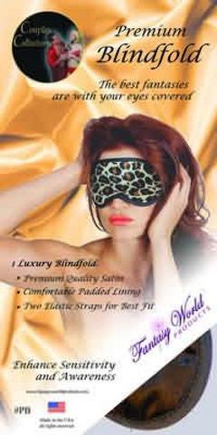Satin Blindfold Black/Red