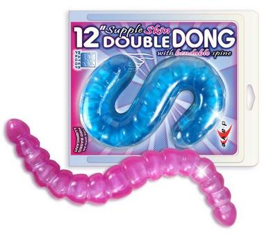 12in Double Dong W Bendable Spine Lav.