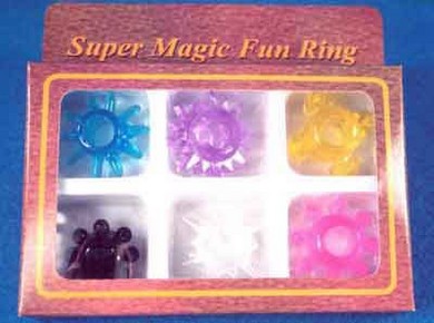 Super Magic Fun Ring 6Pc Assorted