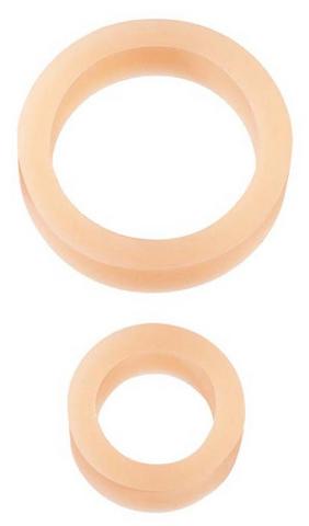 Platinum Silicone C Ring White