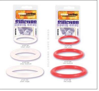 Silicone Love Ring: Clear Medium