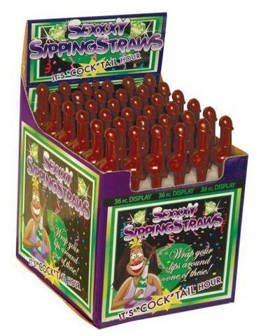 Sexxxy Sipping Straws Brown 36Pcs