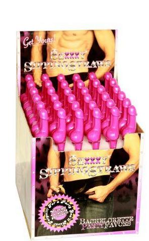 Sexxxy Sipping Straws 36Pc Display