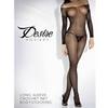 Crochet Net Long Sleeve Bodystocking Black Os