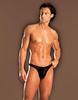Panne Print Thong Black O/S