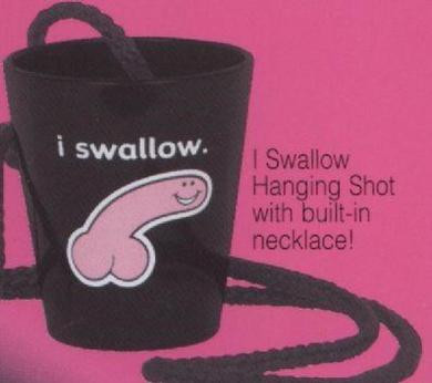 I Swallow Hanging Shot Glasses