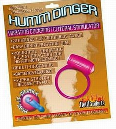 Humm Dinger Penis Ring Clit Stim Red