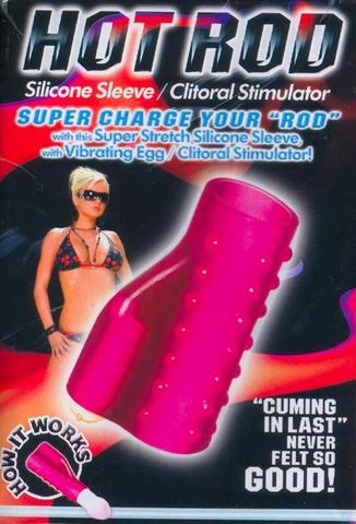Hot Rod Silicone Sleeve Clit Stim. Magenta
