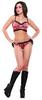 Cropped Cami and Boy Short Red/Orange L/Xl