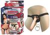 All American 7in Dong WHarness Flesh