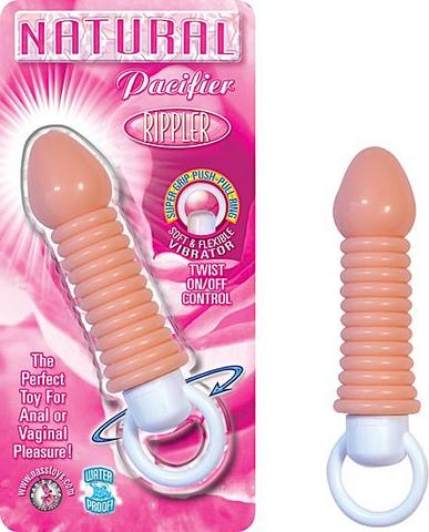 Natural Pacifier Rippler Flesh